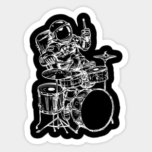 SEEMBO Spaceman Playing Drums Drummer Drumming Musician Band Sticker